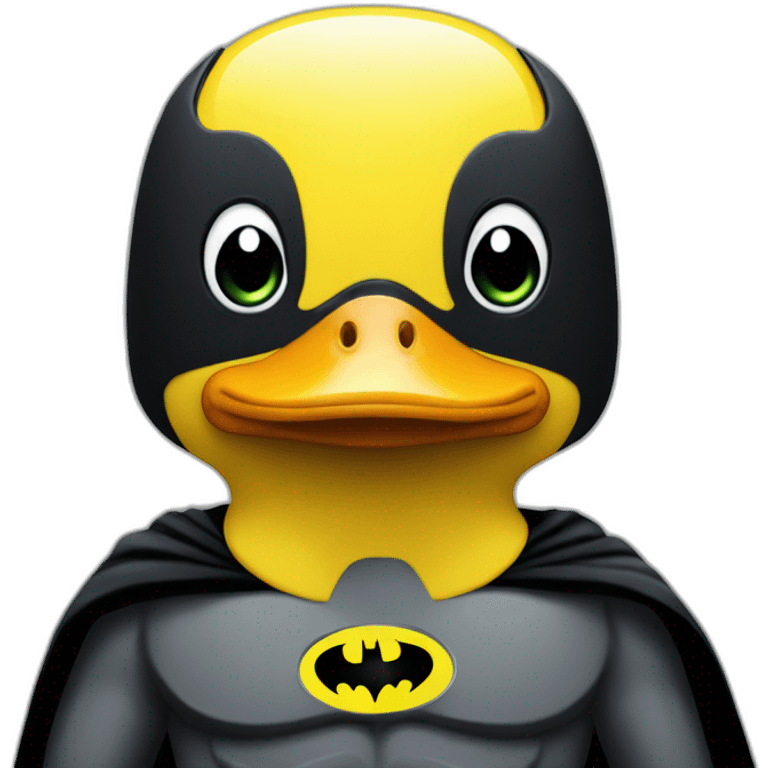 Duck disguise into Batman emoji