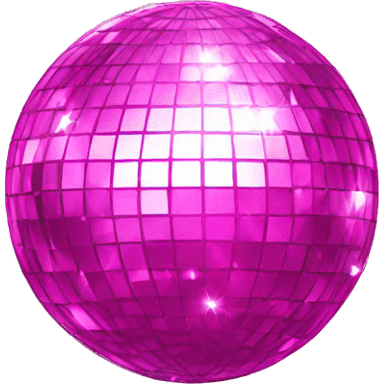 Pink disco ball emoji