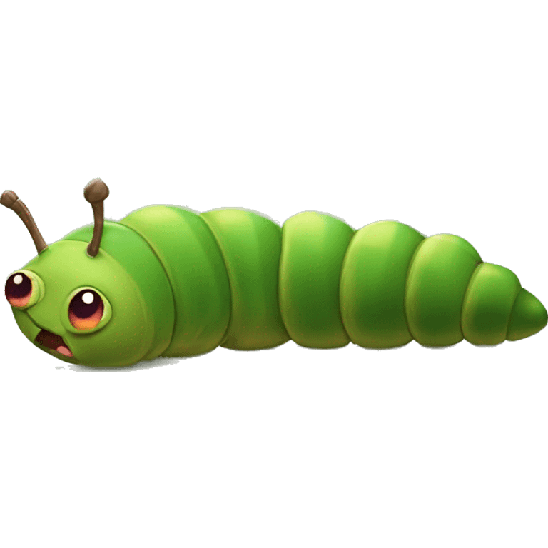 The Very Hungover Caterpilla emoji