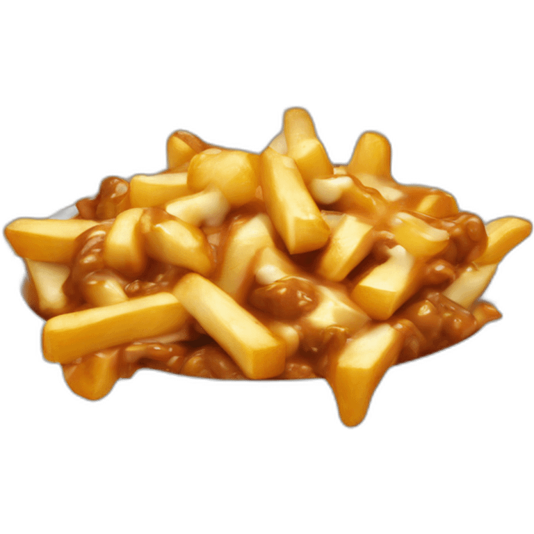 Poutine qui mange de la poutine emoji