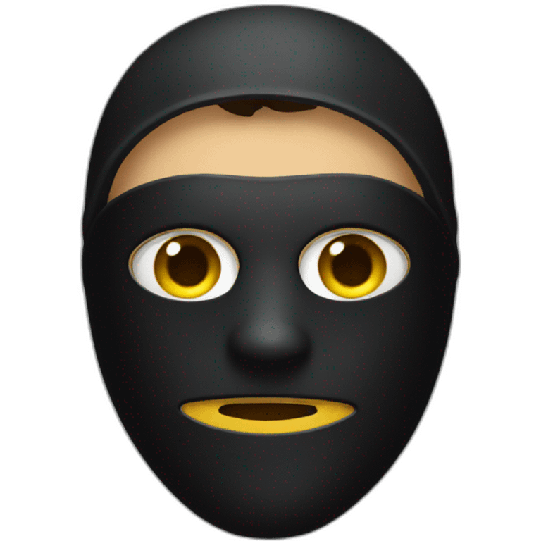 A thief with a black mask emoji