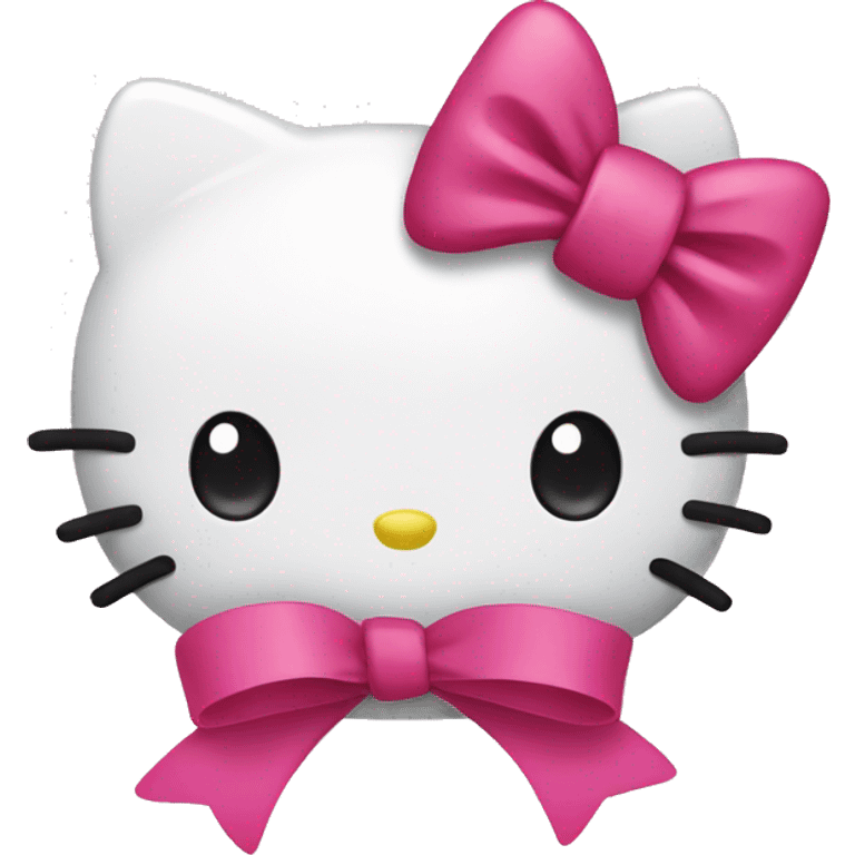 hello kitty with ribbon emoji