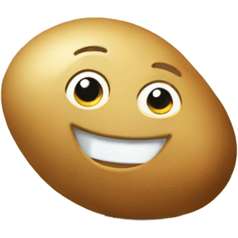 Vibrating potato happy  emoji