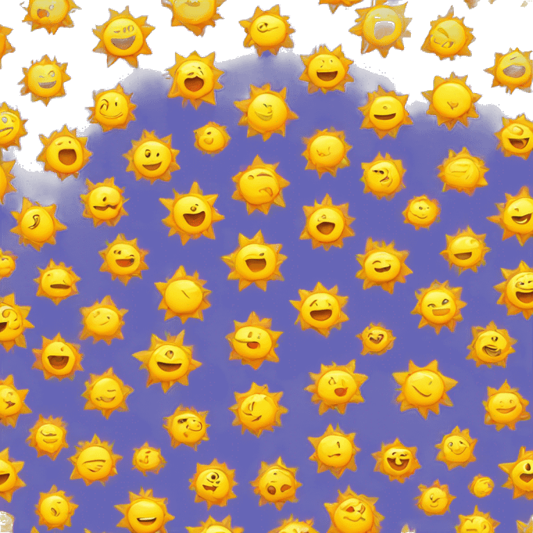 Cute sun  emoji