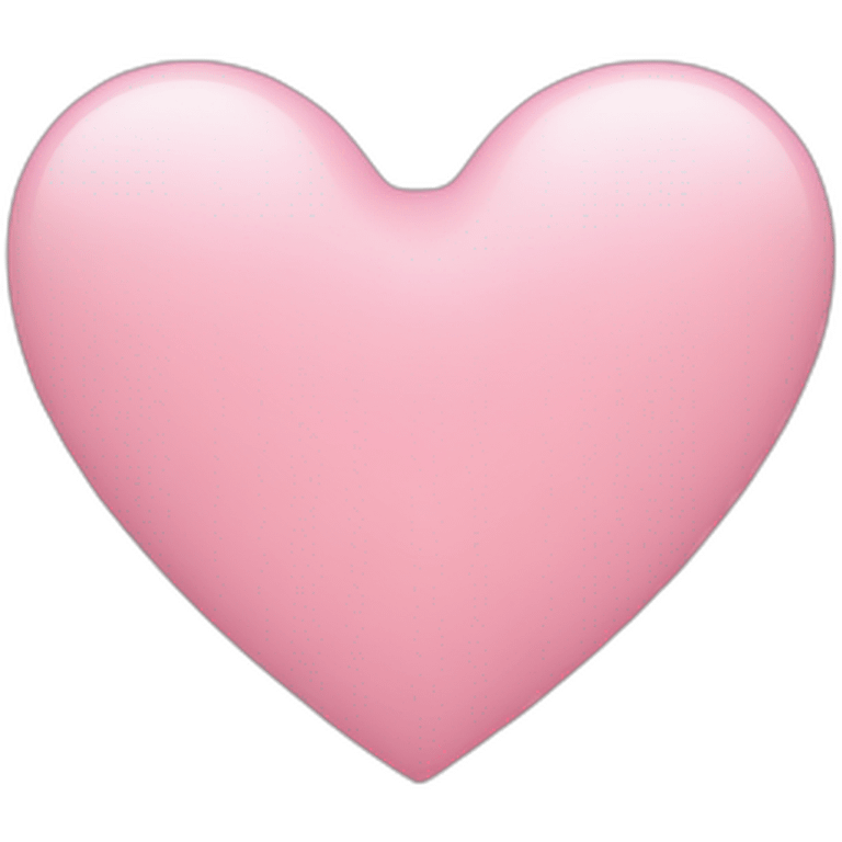 Pastel pink heart emoji