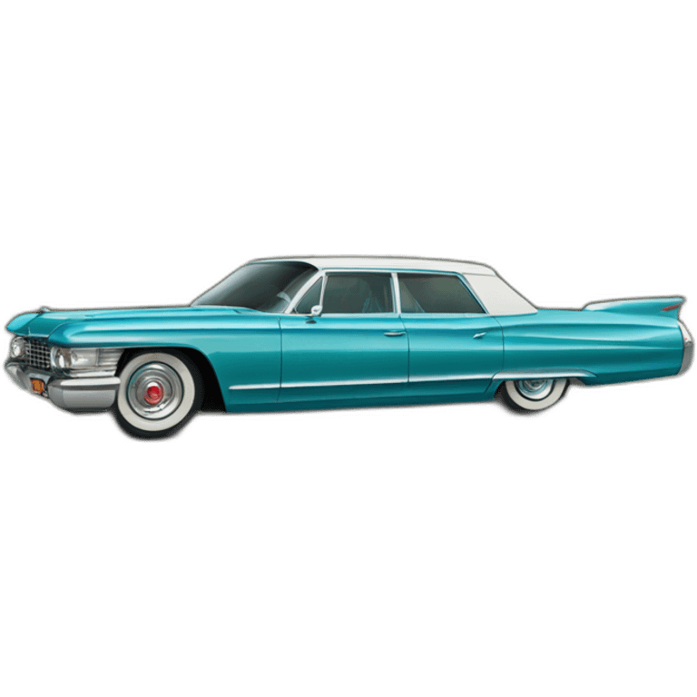 1962 Blue Cadillac Sedan DeVilles from movie the green book emoji