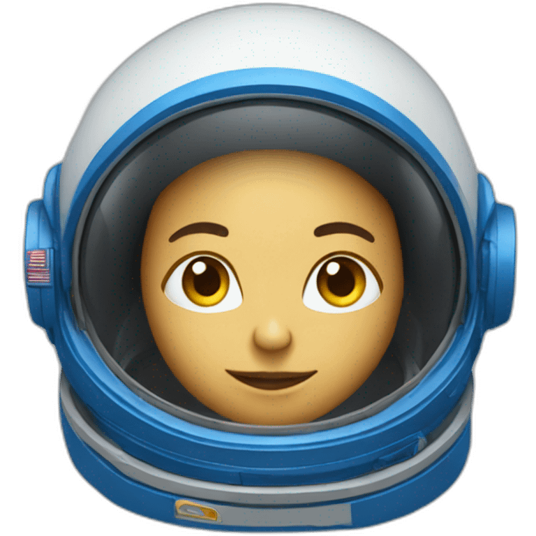 Space explorer with open blue spacesuit emoji