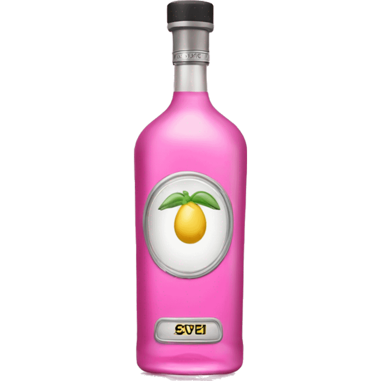 pink vodka bottle emoji