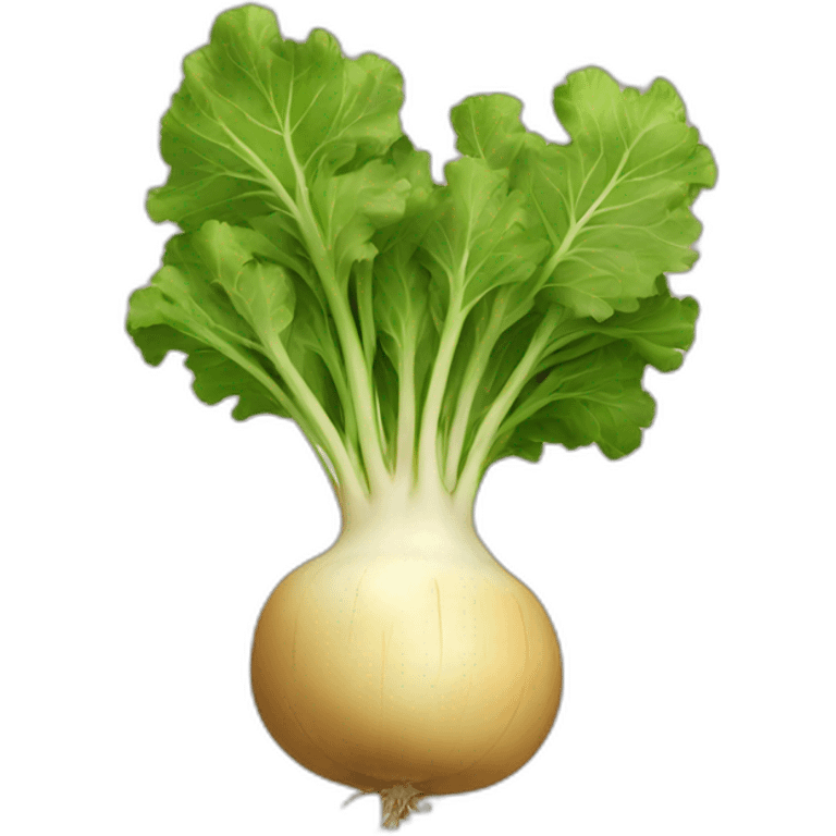 beige turnip emoji