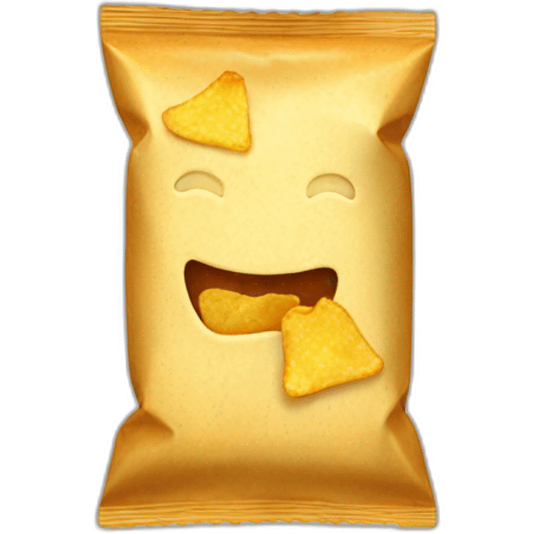 Chips bag emoji