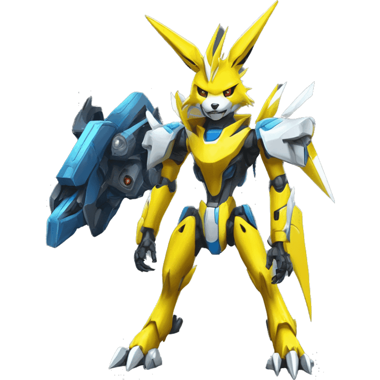 Renamon-Jolteon-Zeraora-medabot-mecha full body emoji