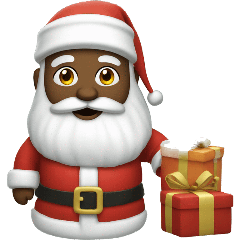 Santa Claus with presents emoji