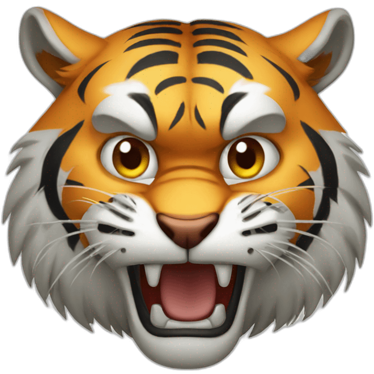 Angry tiger emoji