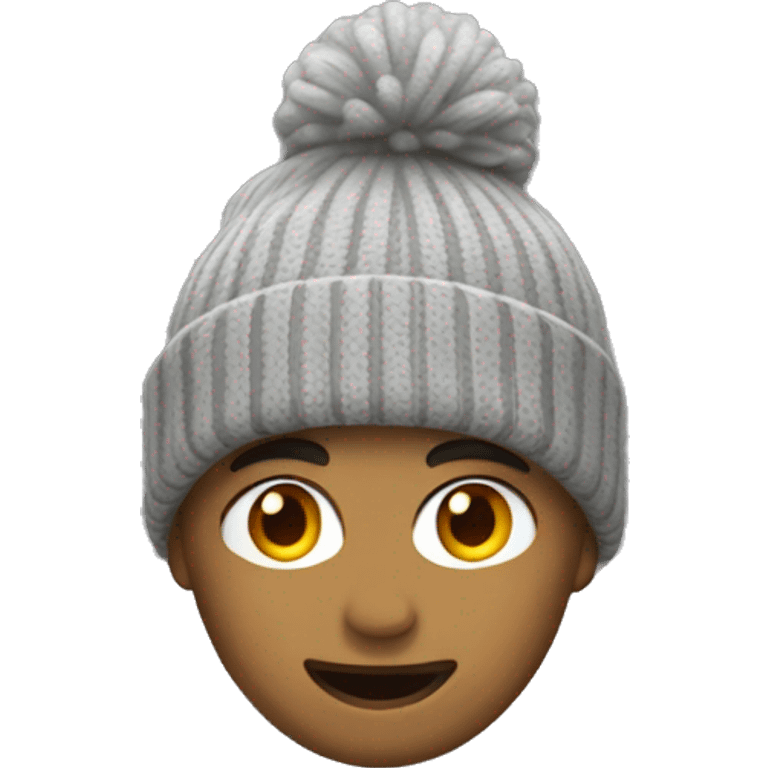 gray beanie  emoji