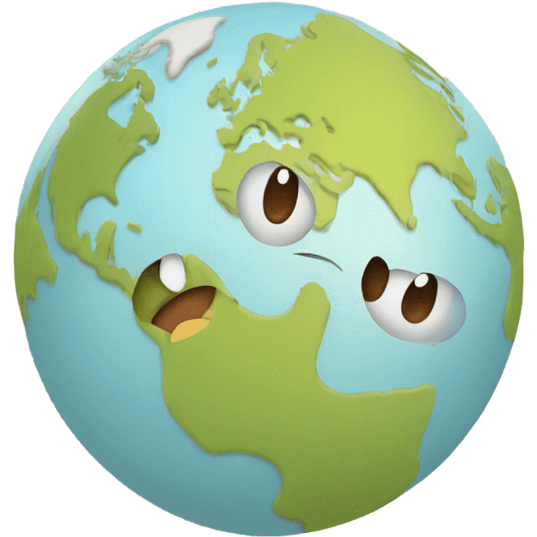 happy globe map emoji