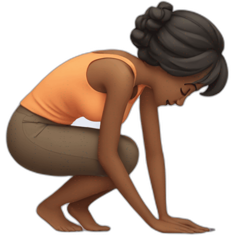 woman bending down emoji