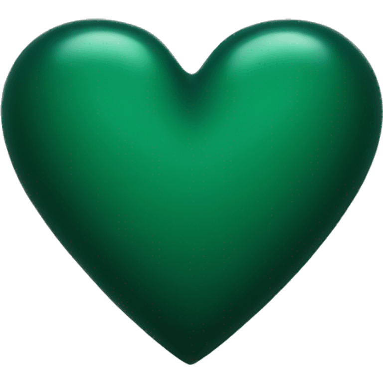 Dark green heart emoji