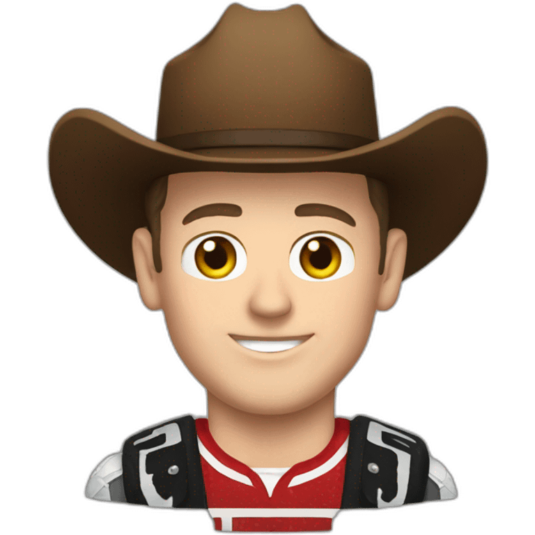 Jonathan Toews as cowboy emoji