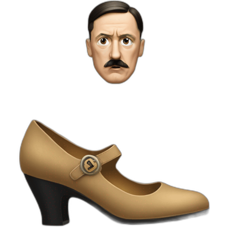 Hitler wearing heels emoji