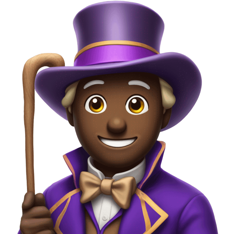 Willy Wonka with a cowboy hat emoji