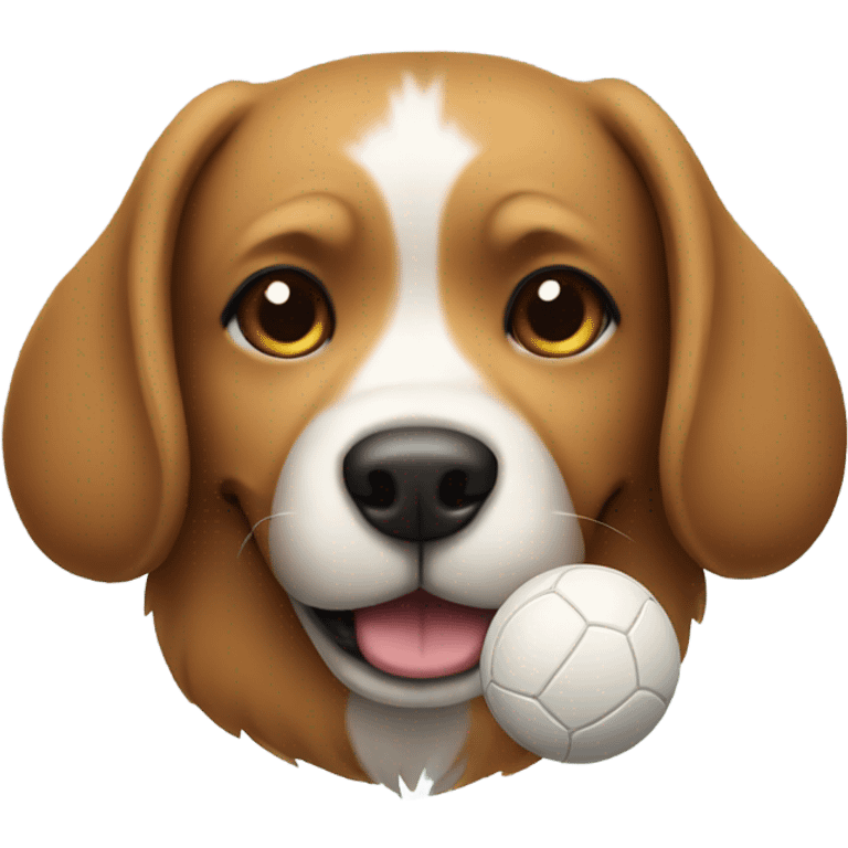 Dog with ball emoji