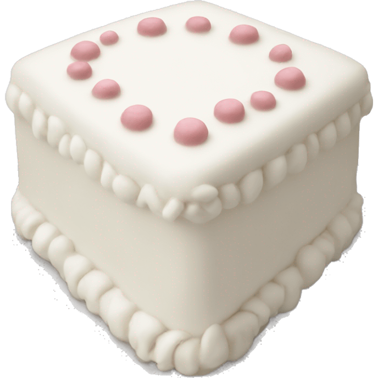 Aesthetic white cake  emoji