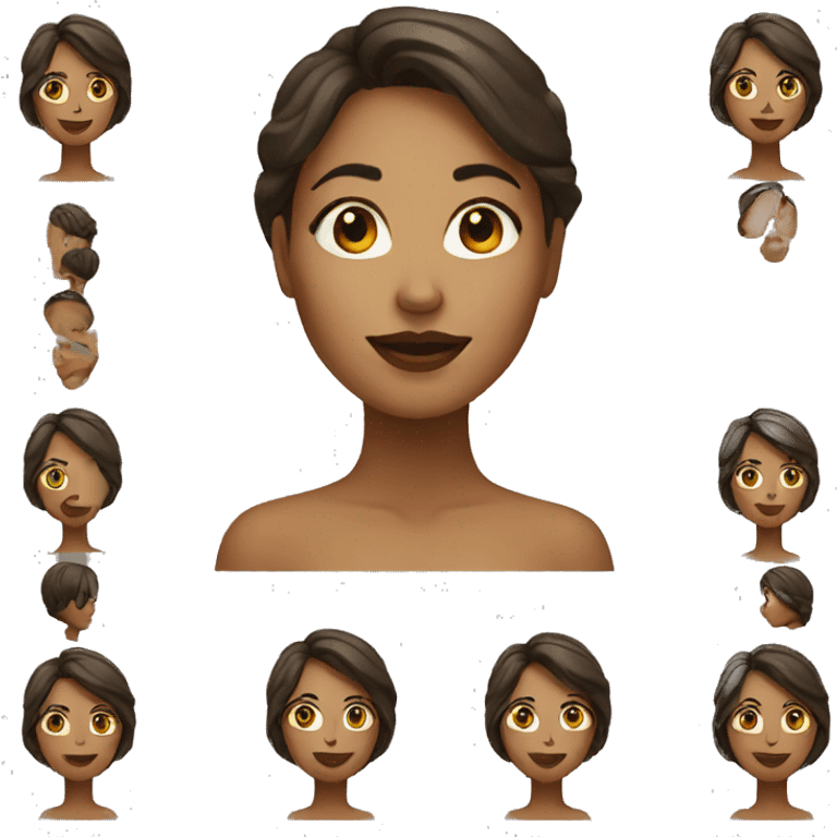 woman facial emoji