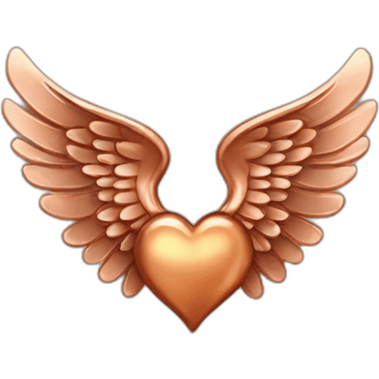 copper-ANGEL-wing-with-heart emoji