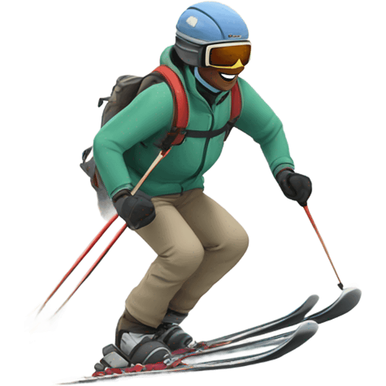 Savannah skiing emoji