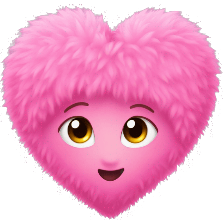 pink fluffy heart emoji