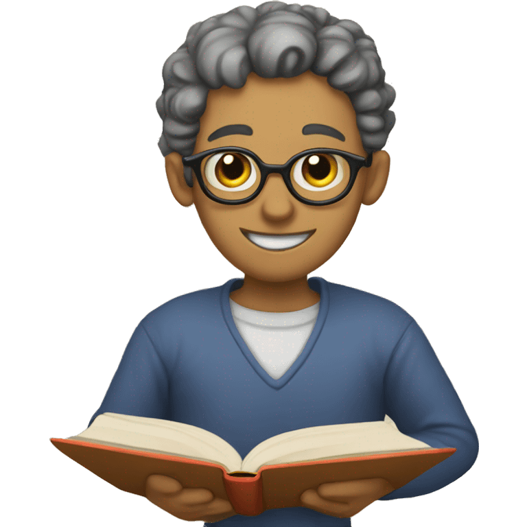 Book worm emoji