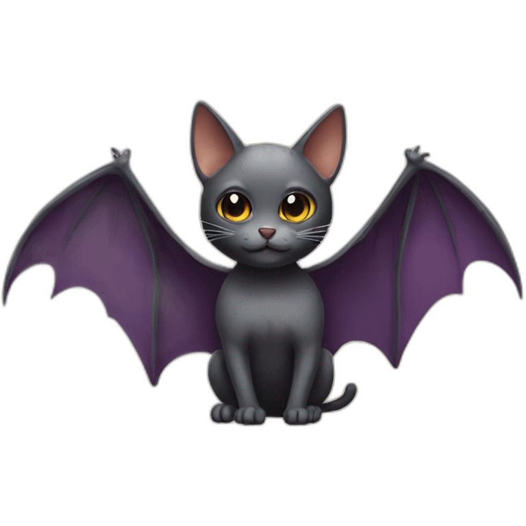 bat-cat with wings emoji