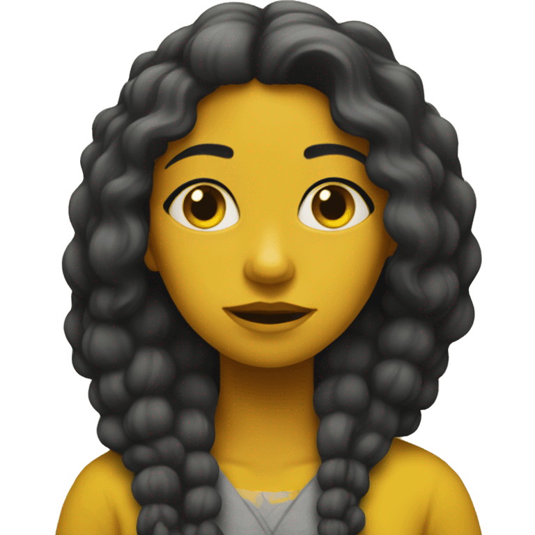 yellow woman calms emoji