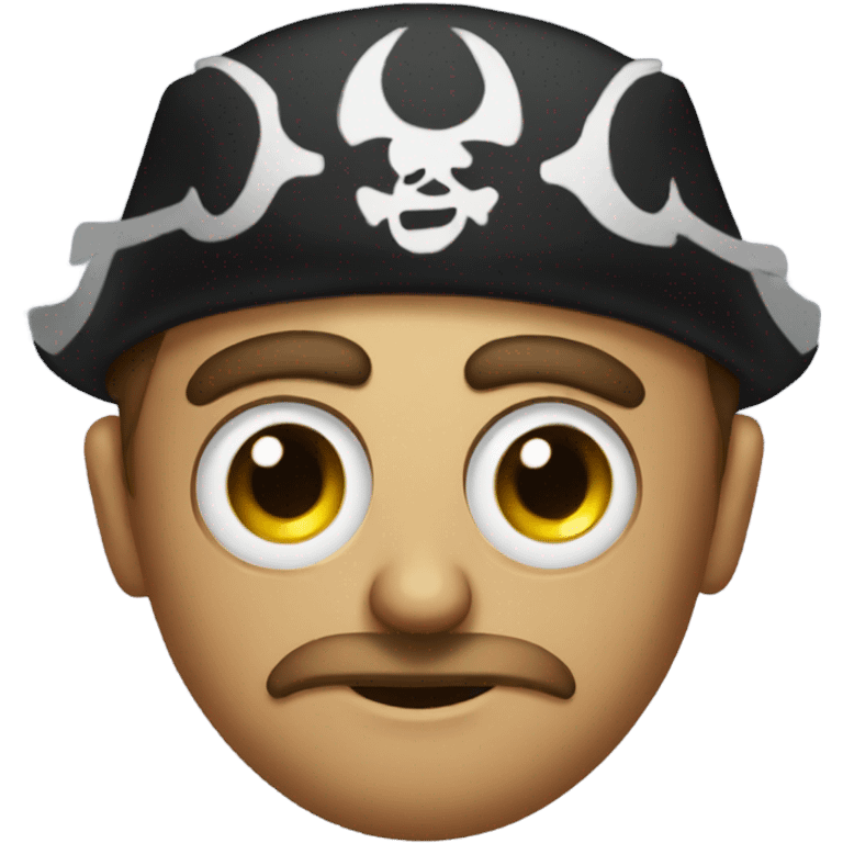 Eye eyed pirate emoji