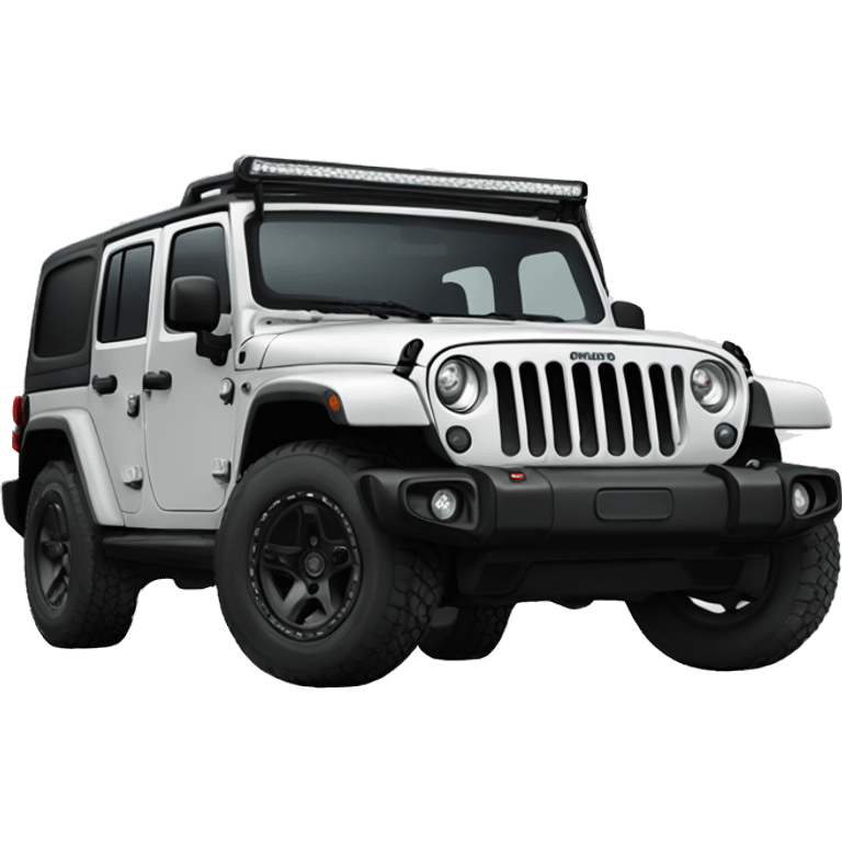 a jeep rubicon black color emoji