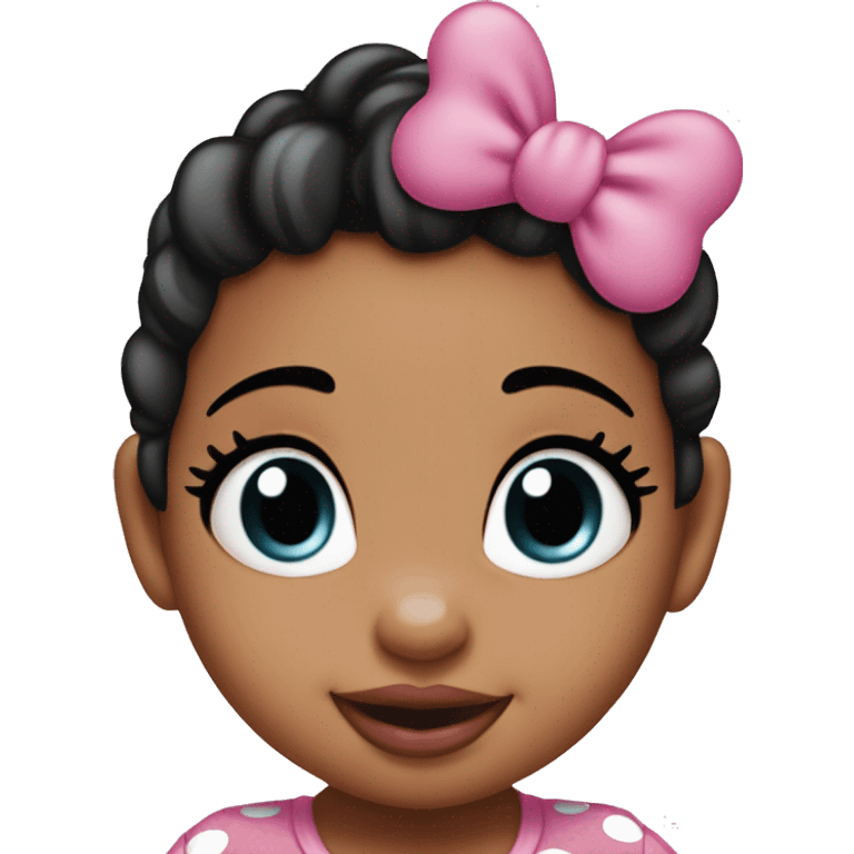 Minnie Mouse baby girl emoji