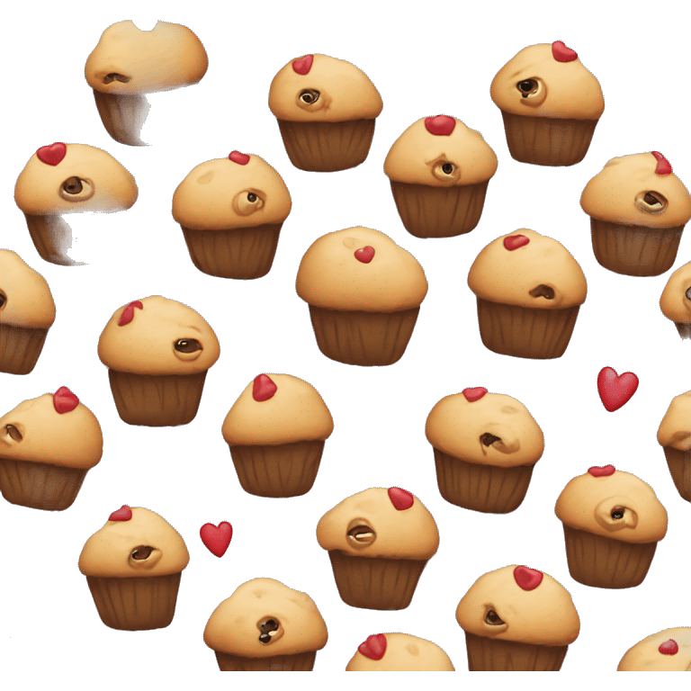 Love muffin emoji