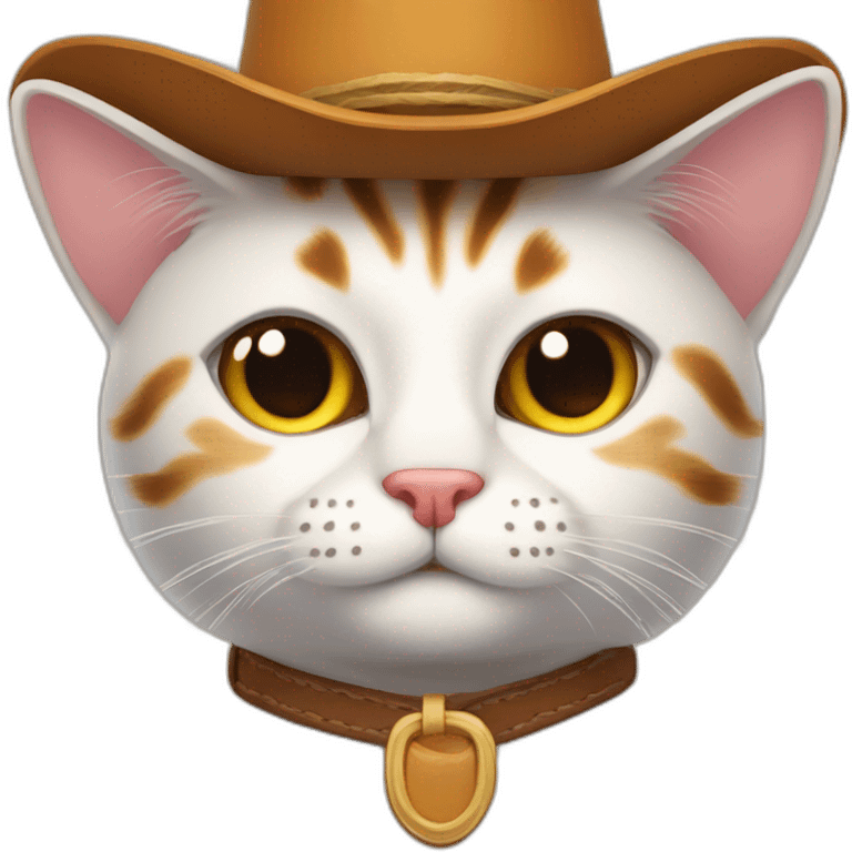 smirking cat with cowboy hat emoji