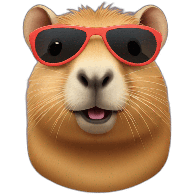 Capybara with sunglasses  emoji