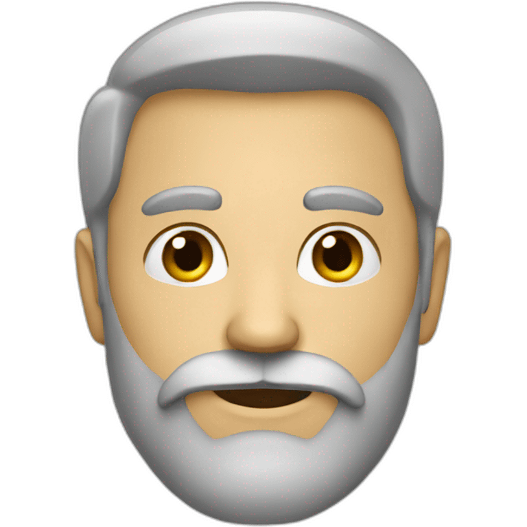 Smart man with beard emoji