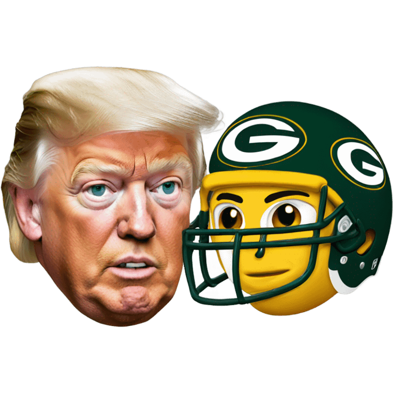 Packers and Trump  emoji