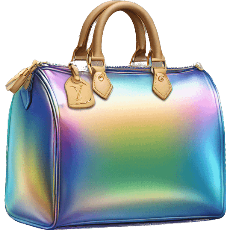 Iridescent Louis Vuitton bag emoji