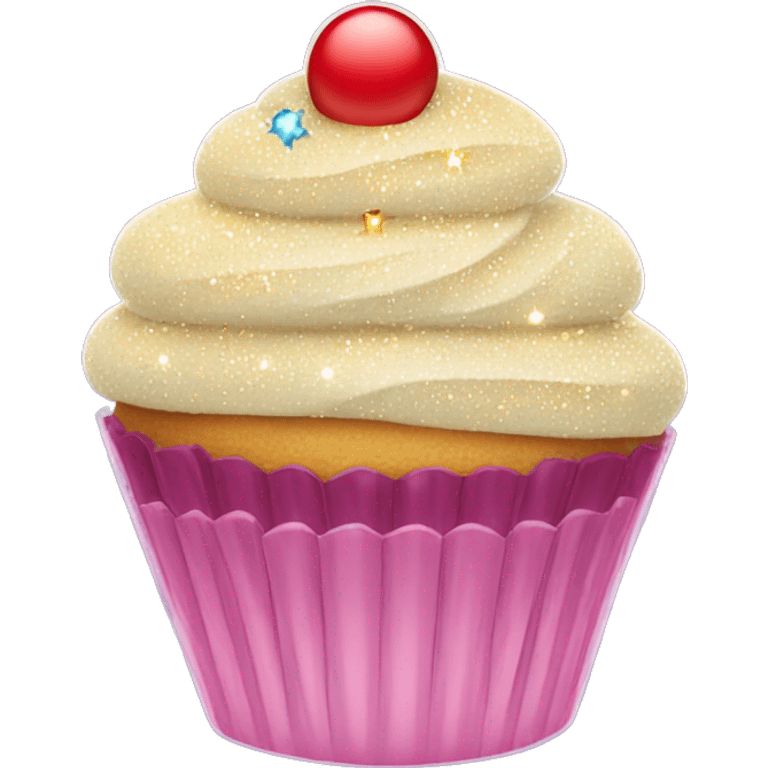 Cupcake with sparkles  emoji