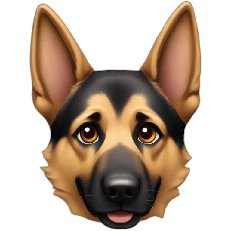 German Shepard dog emoji