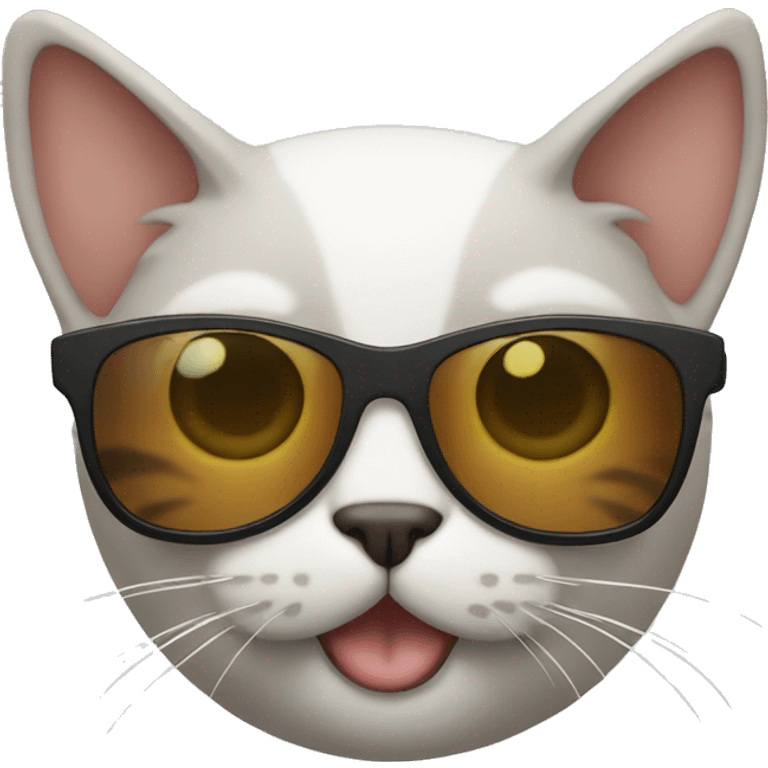 Cat with sunglasses emoji