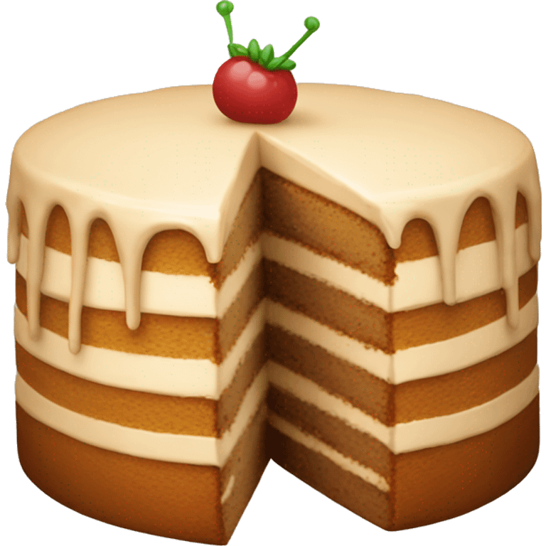 Beige cake emoji