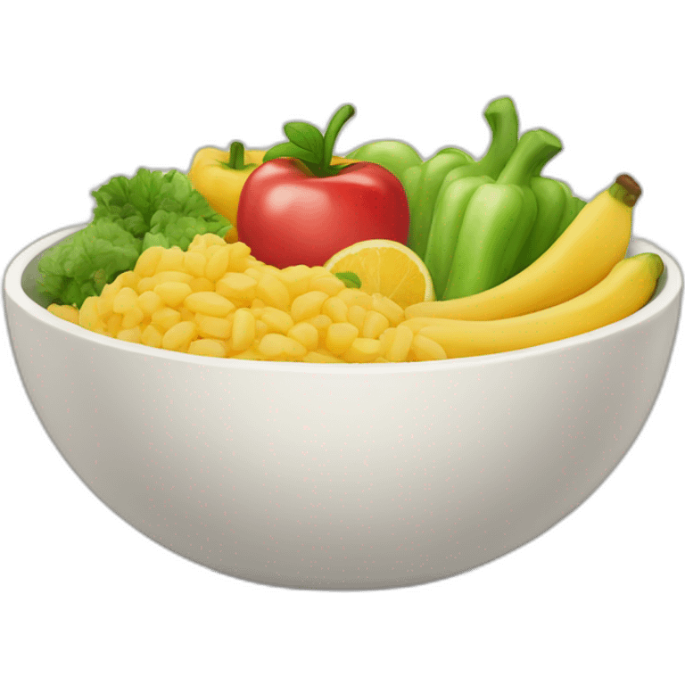 Healthy Food in a bowl emoji