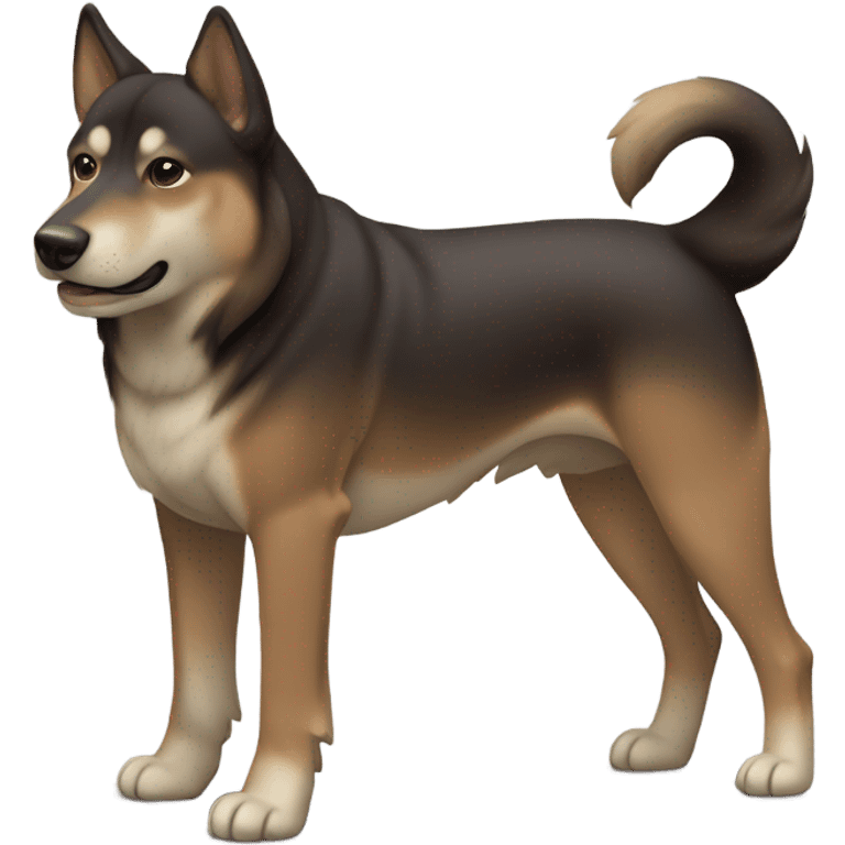 Verry dark brown shikoku emoji