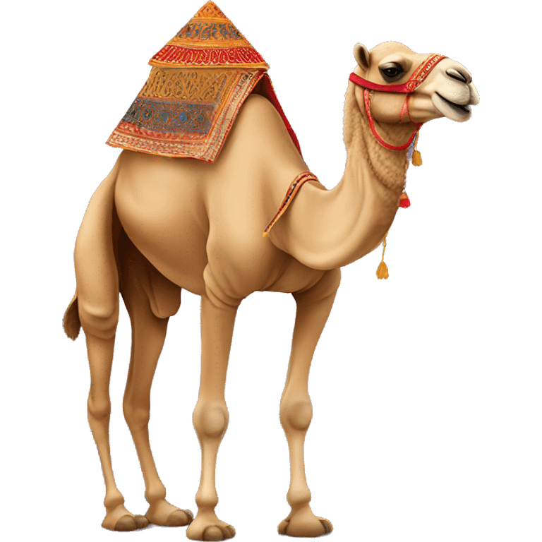 camel in arabic costume emoji