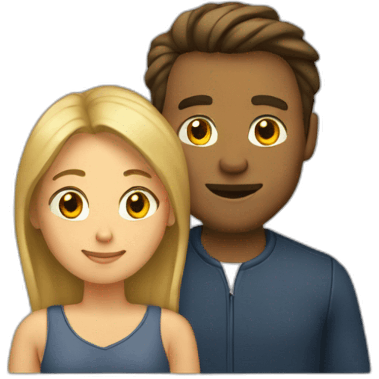 Homme qui porte sa femme emoji